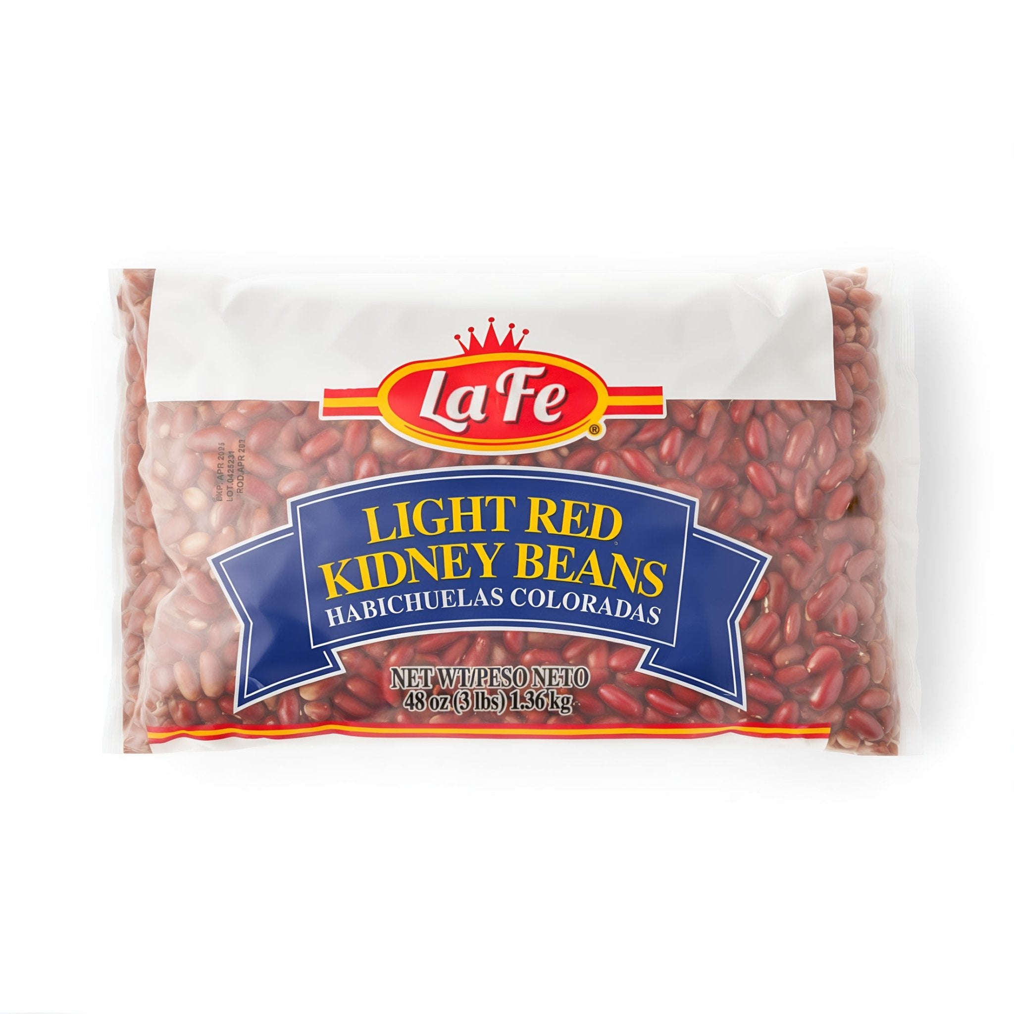 La Fe Dry Light Red Kidney Beans package, a nutritious staple for authentic Latin food and cooking.