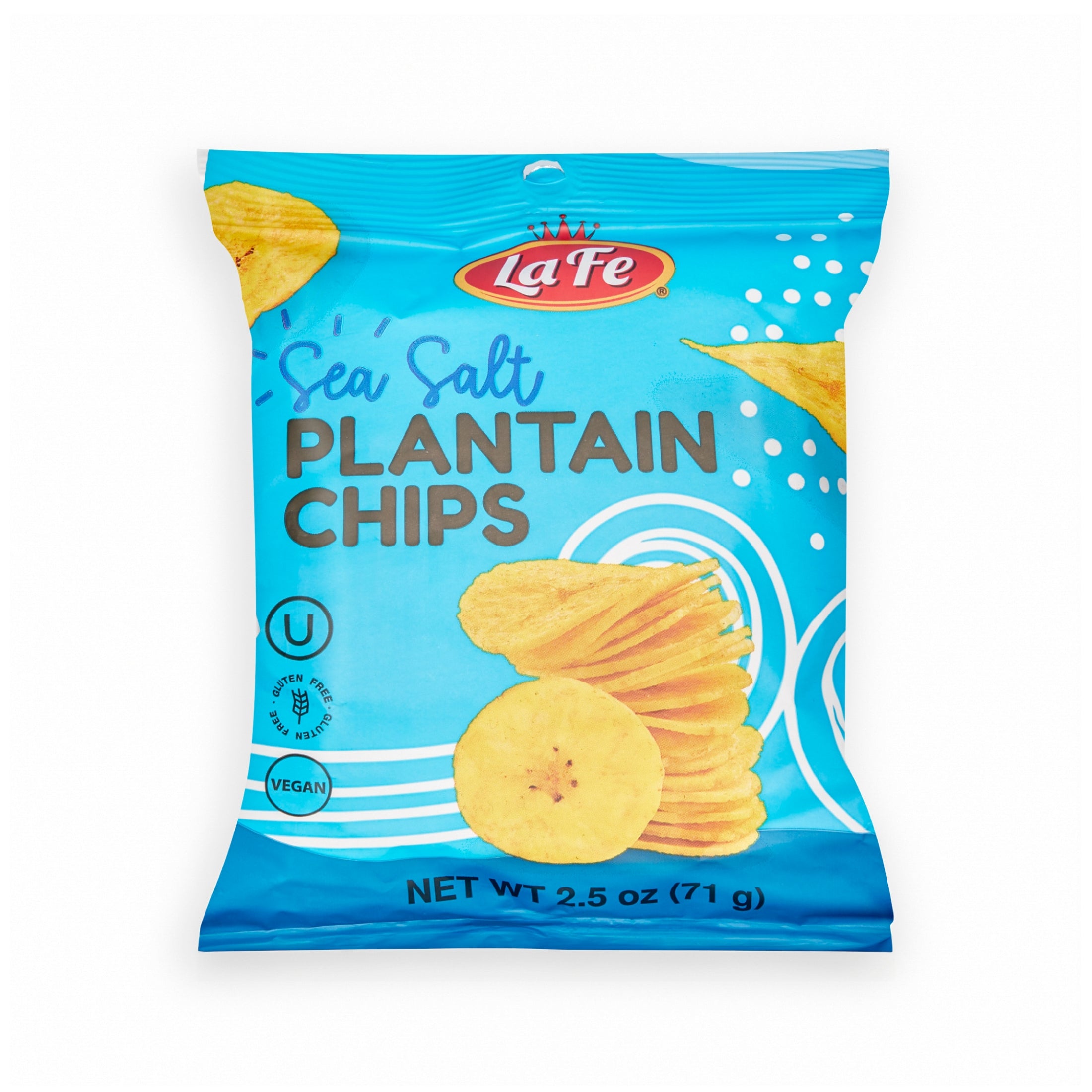 LA FE CHIPS PLANTAIN SALTED 24/2.5 OZ