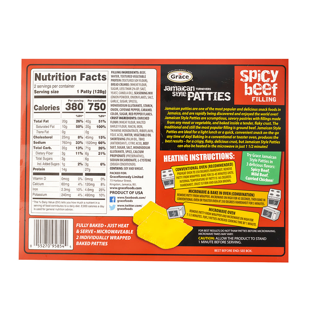 GRACE PATTY SPICY BEEF 12/9 OZ