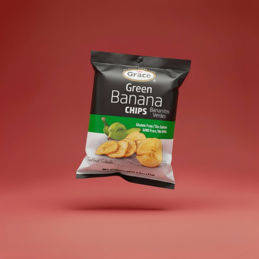 GRACE GREEN BANANA CHIPS 24X71G - La Fe Foods