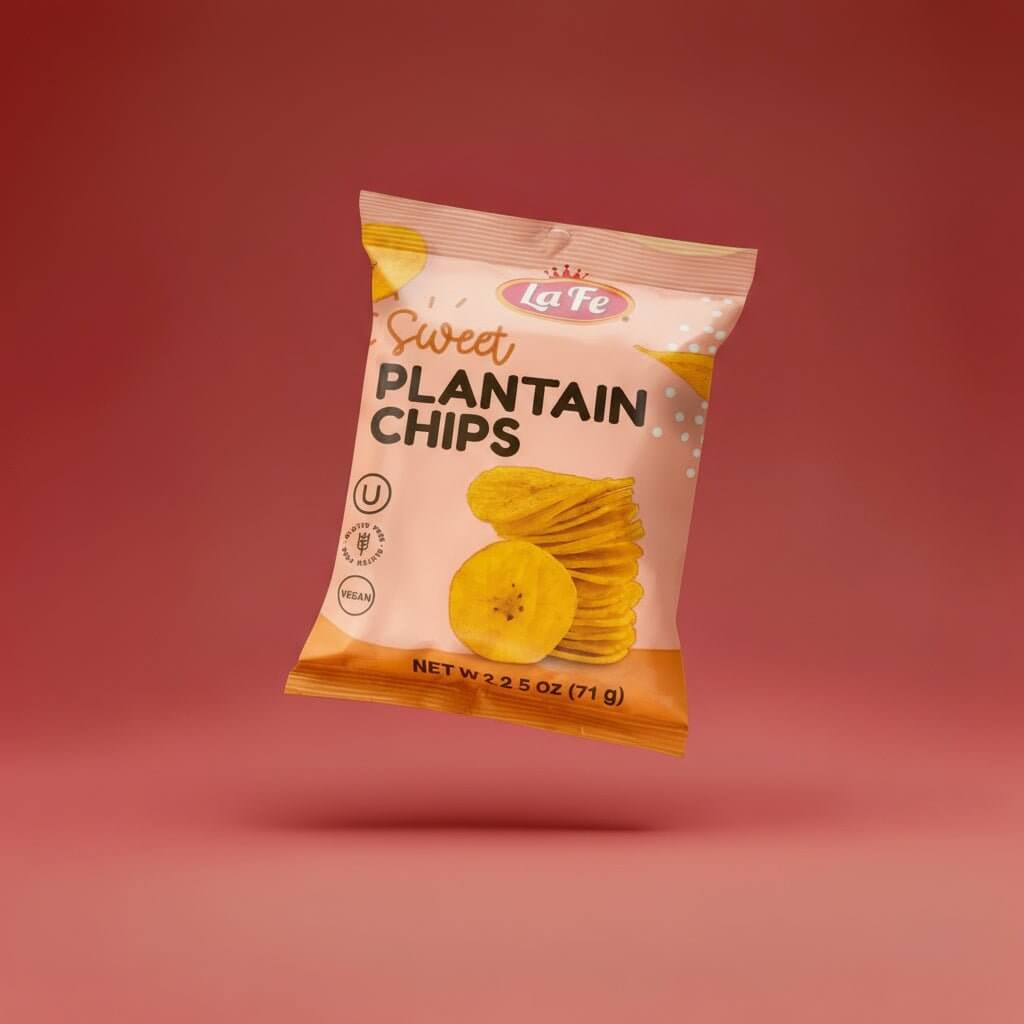 La Fe sweet plantain chips Tostones 57g – La Fe Foods