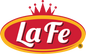 La Fe logo, a leading brand for authentic Latin food products in the USA, offering quality Hispanic groceries and frozen foods.