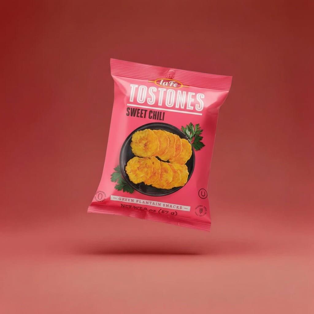 Sweet Chili Plantain Chips – La Fe Tostones 57g Snack – La Fe Foods