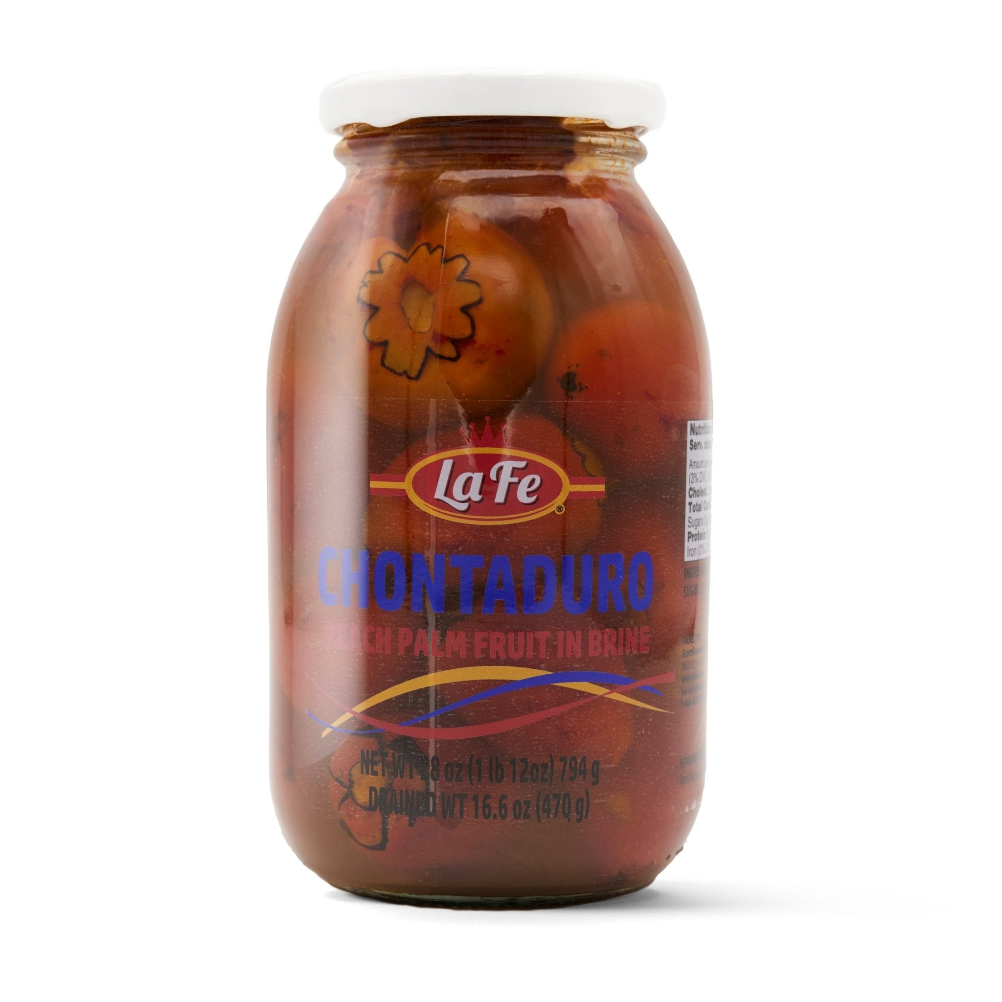 La Fe Chontaduro in brine, a quality Latin food product, packed with tropical flavors and essential nutrients.