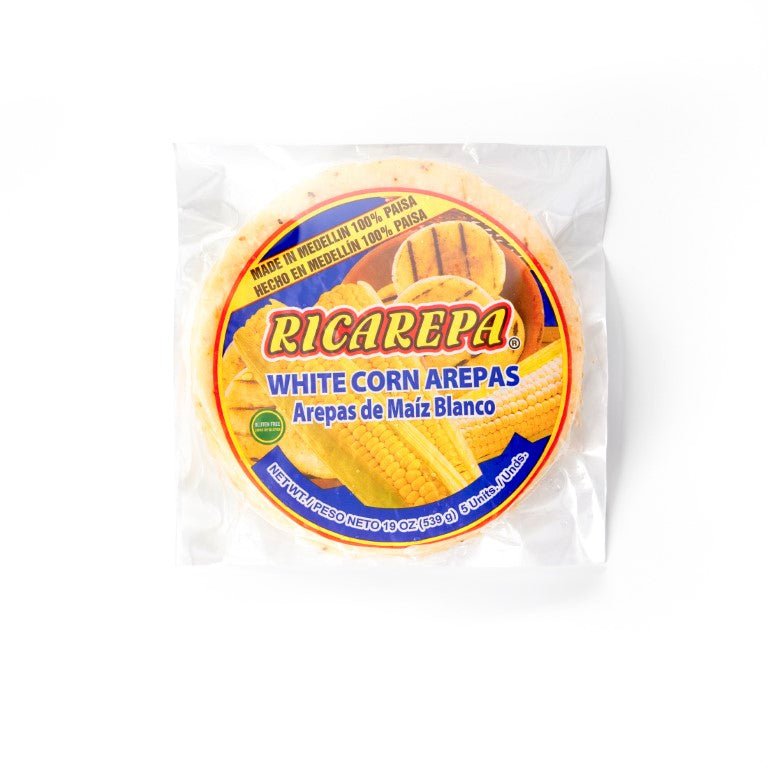 RICAREPA 12/19 OZ BLANCA, authentic Latin food made from quality white corn for delicious meals, perfect for Latin flavors.