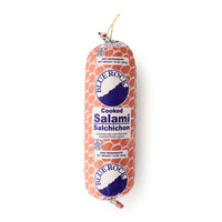 Blue Rock Salchichon, high-quality cooked salami with authentic Latin flavors, perfect for fresh Latin food lovers.