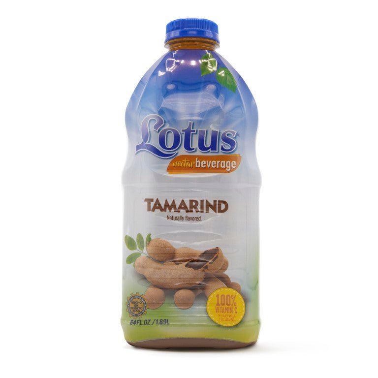 Lotus Tamarind beverage 64 oz, perfect for enhancing Latin dishes with authentic tropical flavors.