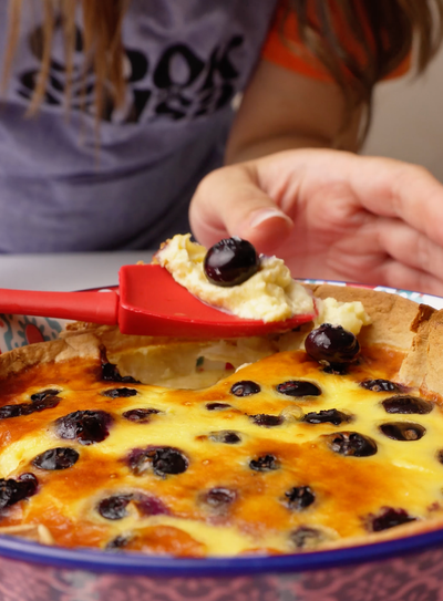 How to Make Banana Tart With Blueberries - La Fe Foods