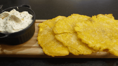 How to Make Patacon con Crema Agria - La Fe Foods