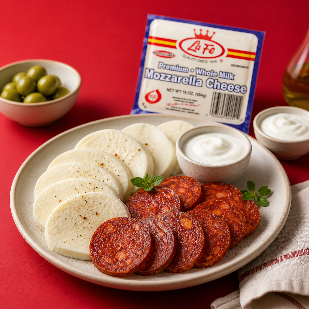 fresh cheese chorizo and refrigerated foods la fe