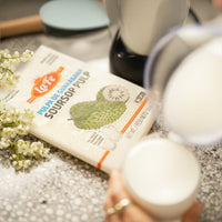 La Fe Pulp Guanabana packaging, perfect for smoothies and tropical recipes, showcasing authentic Latin flavors.