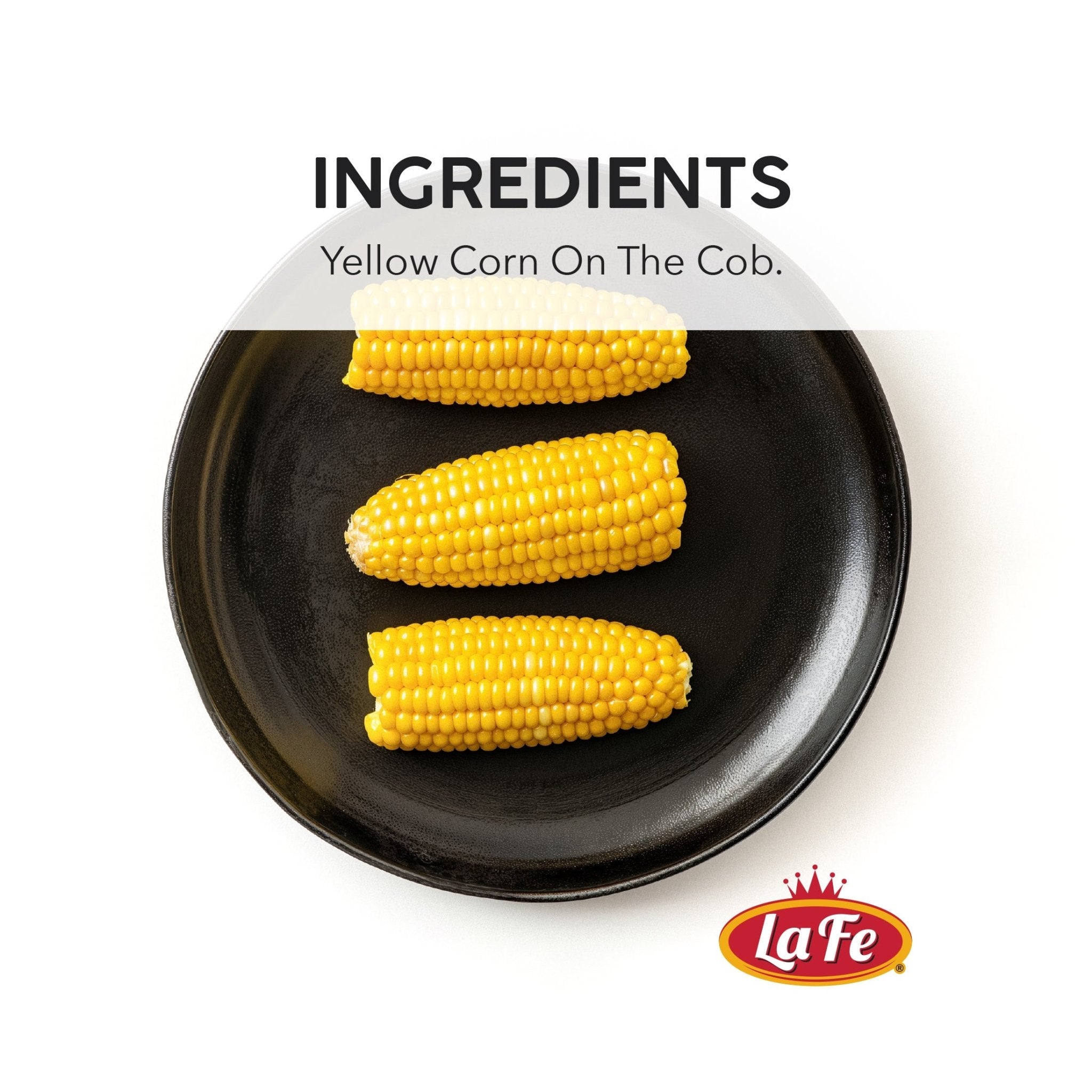 LAFE VEG mini corn on the cob, perfect for quality Latin meals and quick side dishes, ingredients: yellow corn.
