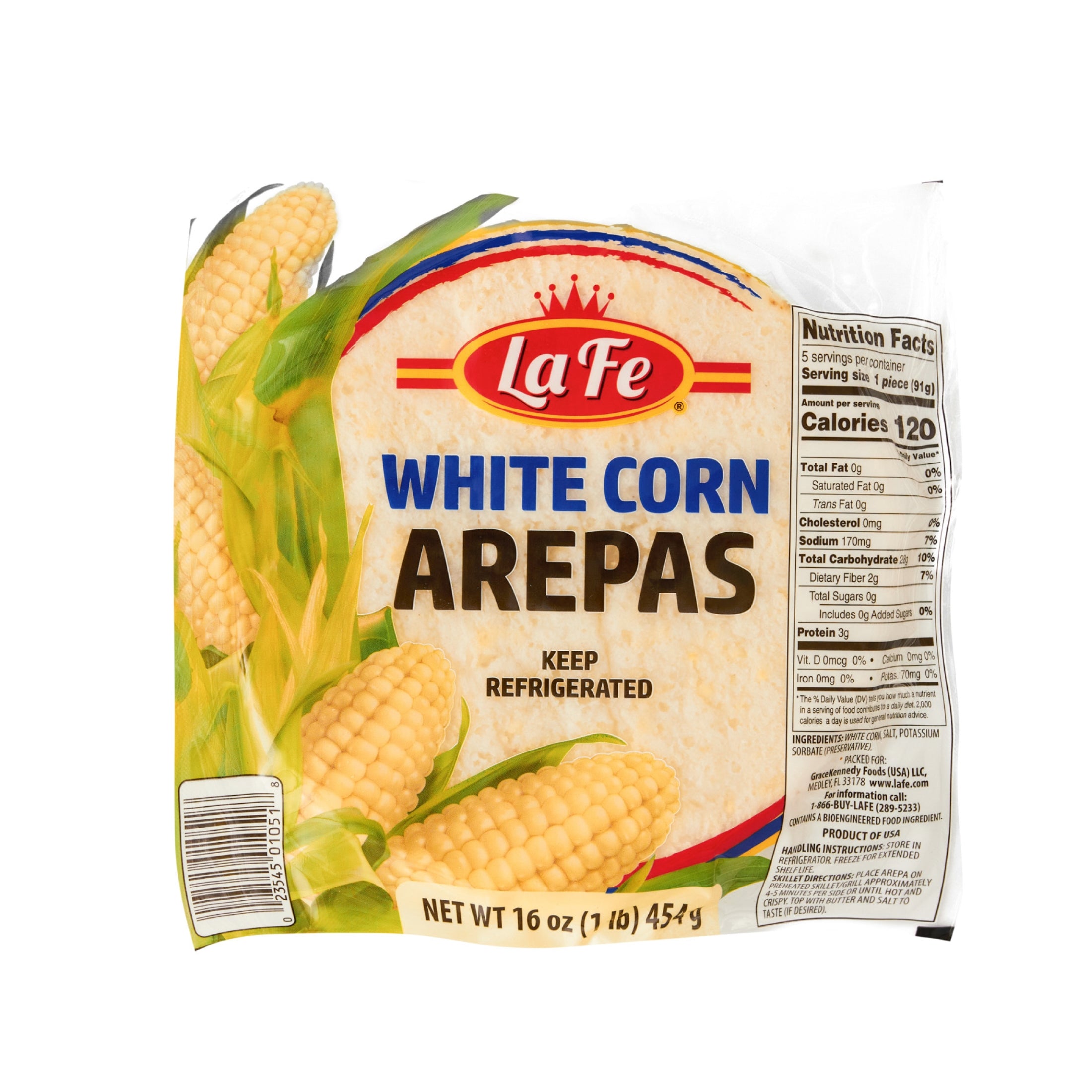 LA FE AREPAS BLANCA 12/16 OZ