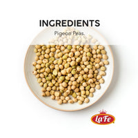 La Fe frozen pigeon peas displayed in a bowl, perfect for authentic Latin recipes and nutritious meals.