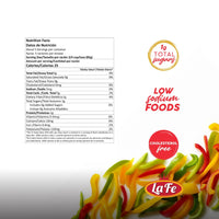 Nutrition facts for La Fe Blend Peppers & Onions, low sodium, cholesterol-free, ideal for quality Latin foods.