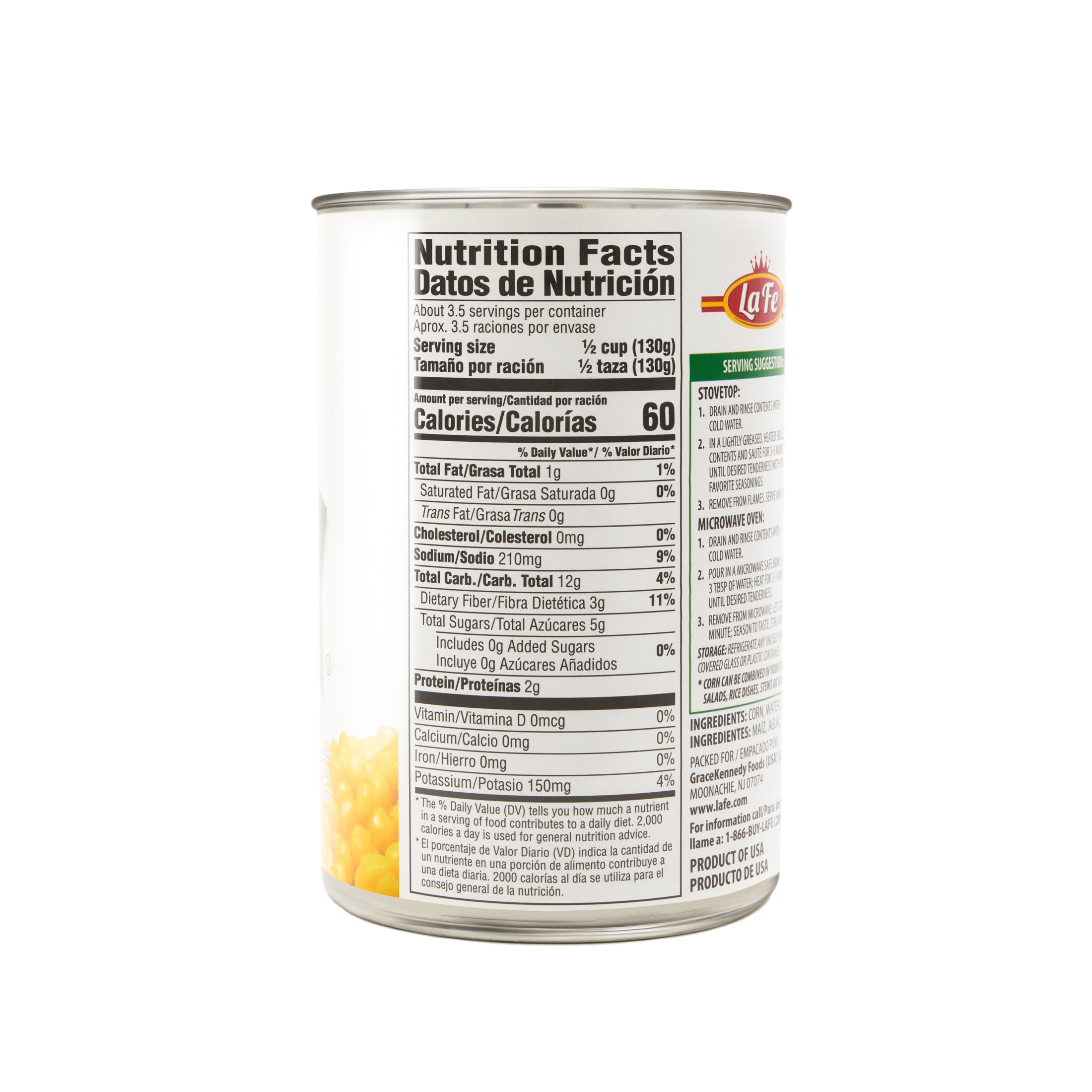 LA FE VEG CAN KERNEL-CORN 24/15 OZ