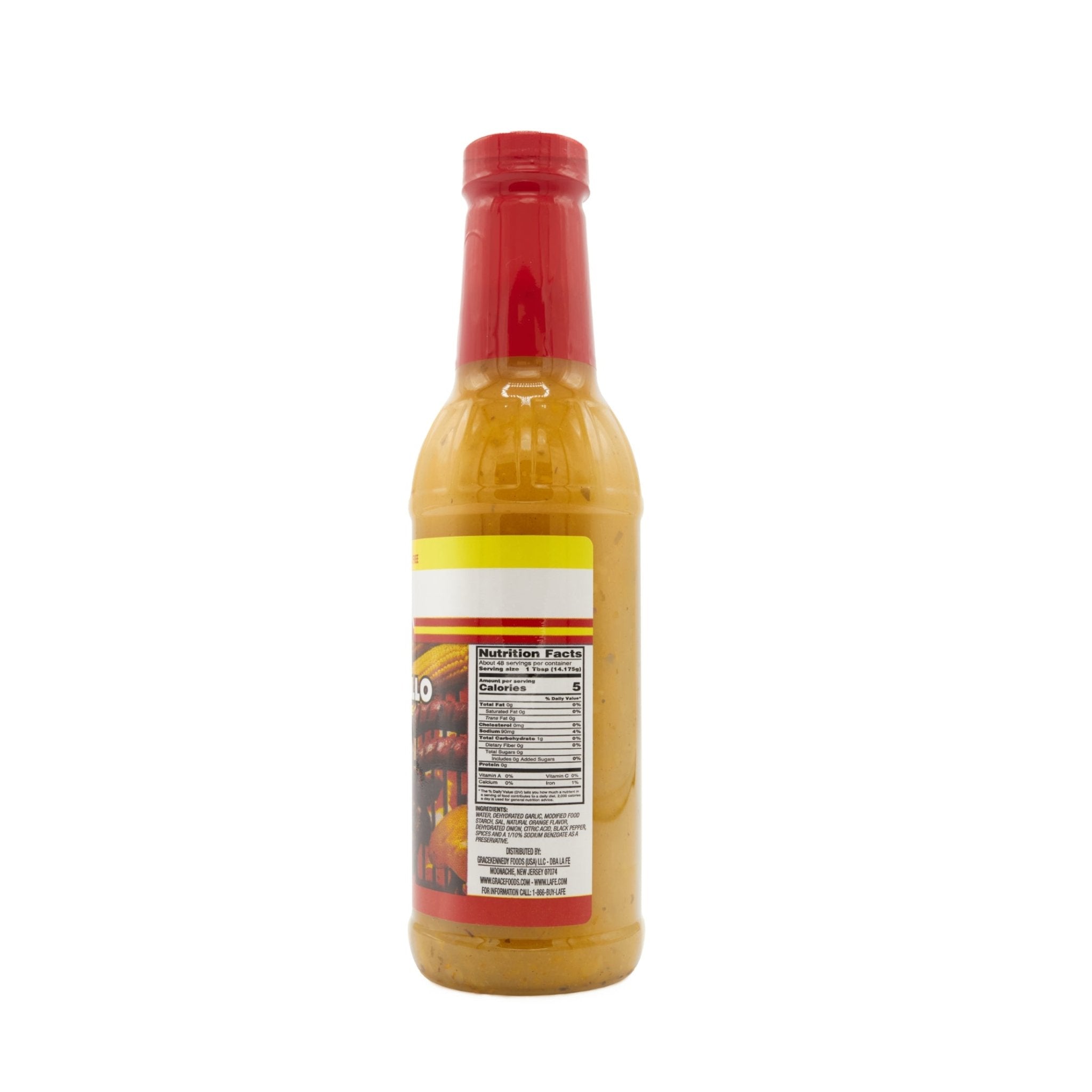 LA FE Mojo Criollo 12 oz marinade bottle, authentic Latin flavors for quality meals, ideal for meats and vegetables.