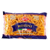 La Fe Pasta Rotini 16 oz pack, a quality Latin food staple for delicious meals.