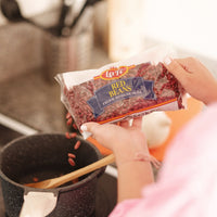 La Fe Frijol Rojo de Seda ready to be cooked, a nutritious choice for authentic Latin meals and flavors.