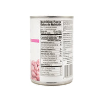 Nutrition facts for LA FE Beans Pink 15 oz can, a quality product rich in protein, fiber, and essential nutrients.