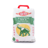 La Fe Jasmine Rice 20 lbs bag showcasing quality and authentic Latin flavors for fresh cooking.