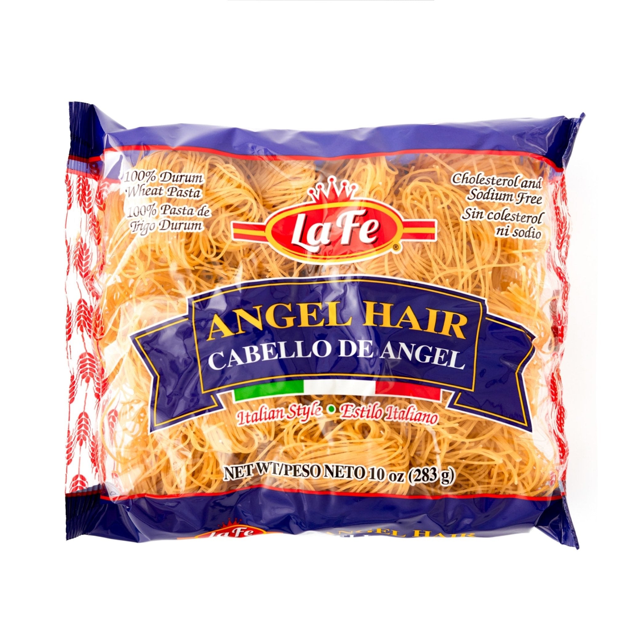 LA FE Angel Hair Pasta Cabello de Angel, 10 oz, quality Latin food for delicious meals and authentic flavors.
