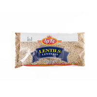 La Fe Dry Lentils in 12 oz package, offering high-quality ingredients for authentic Latin recipes and healthy meals.