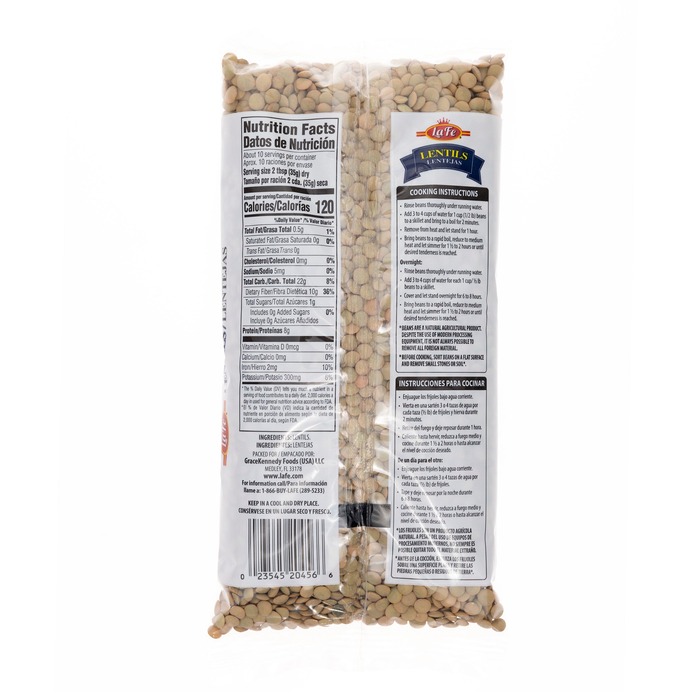 LA FE DRY LENTILS 24X12 OZ