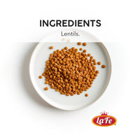 La Fe dry lentils in a bowl, a nutritious Latin food ingredient for healthy meals, rich in fiber and essential nutrients.