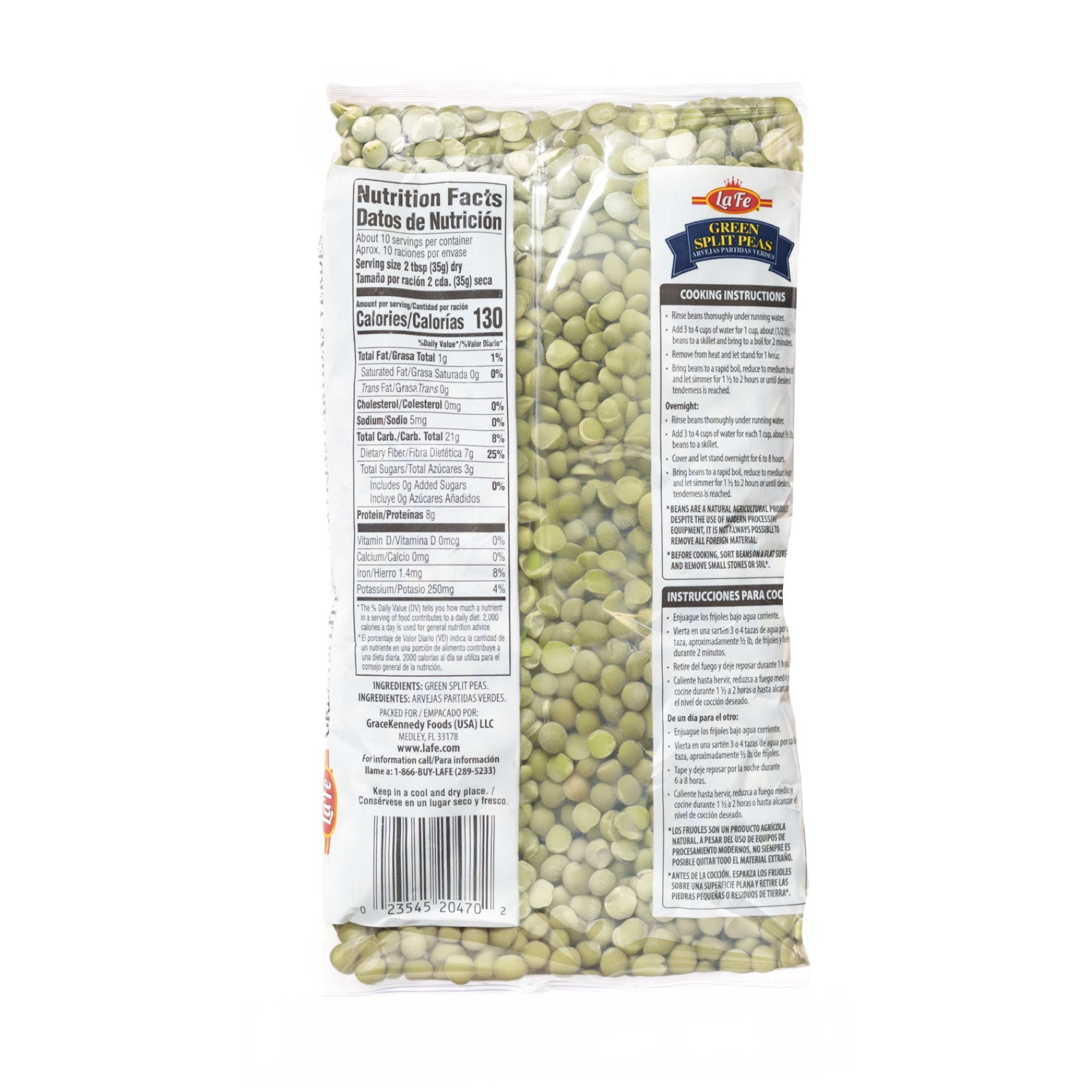 LA FE DRY GREEN SPLITPEA 12OZ