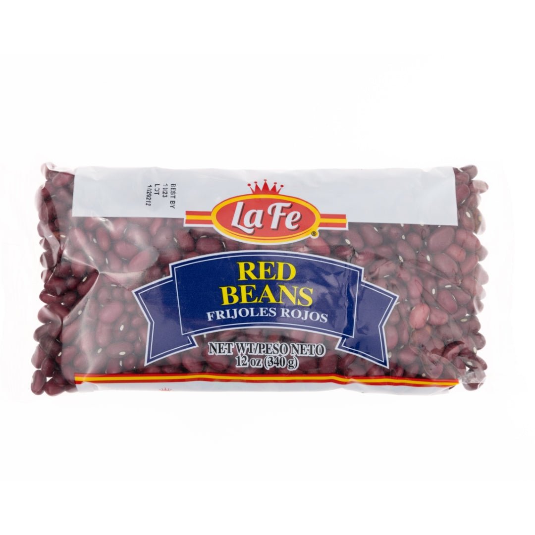 LA FE dry light red kidney beans 12 oz pack, ideal for authentic Latin food recipes and healthy meals.