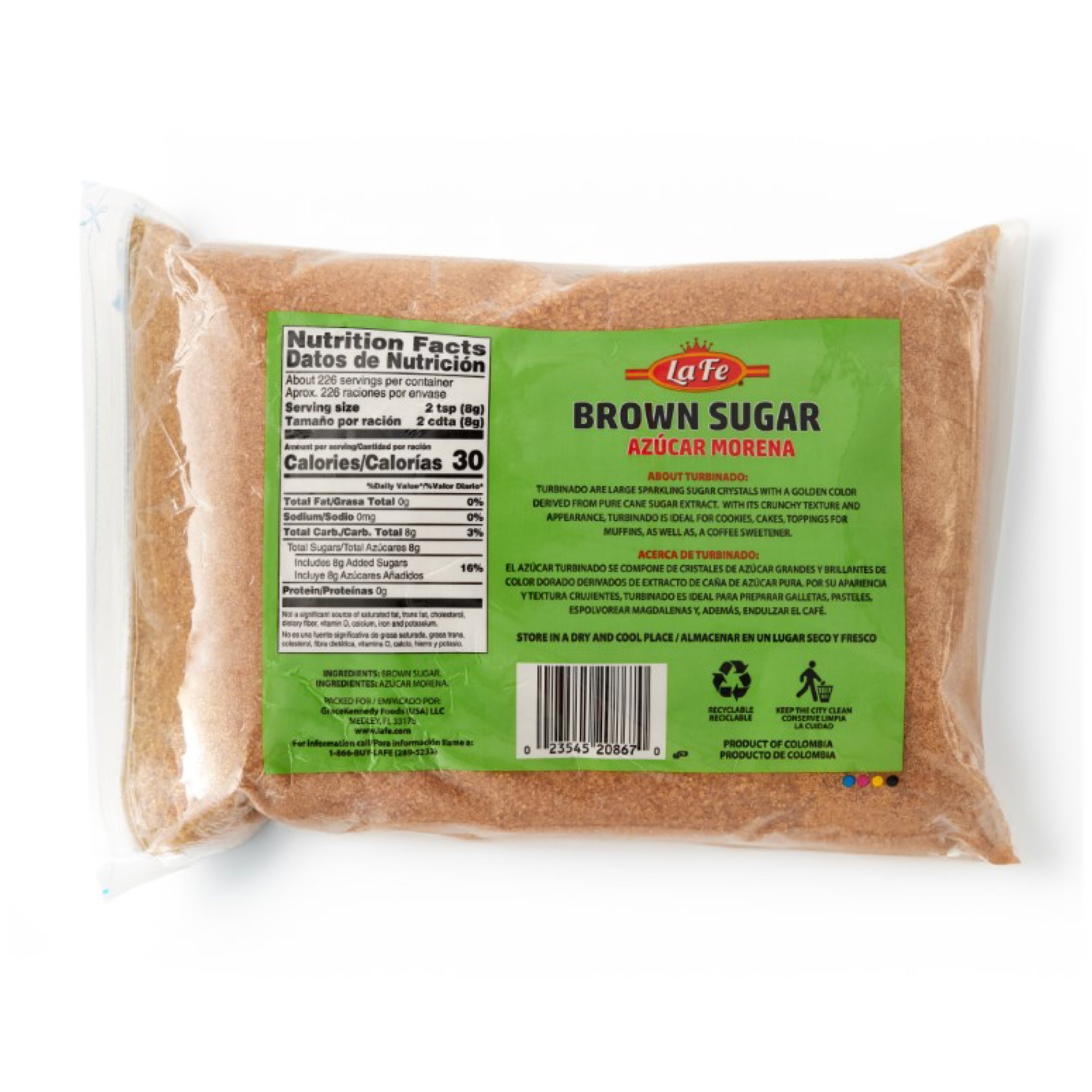 LA FE BROWN SUGAR 6/4 LBS (LARGE)