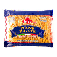 La Fe Penne Rigate 16 oz pasta, authentic Latin food for delicious meals, quality ingredients, buy Latin food online.