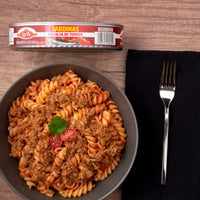 Plate of pasta with La Fe Sardines in Tomato Sauce, a dish showcasing authentic Latin flavors and nutritious ingredients.