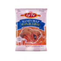 La Fe Mamey Pulp, 14 oz package, perfect for smoothies and desserts, authentic Latin food product.