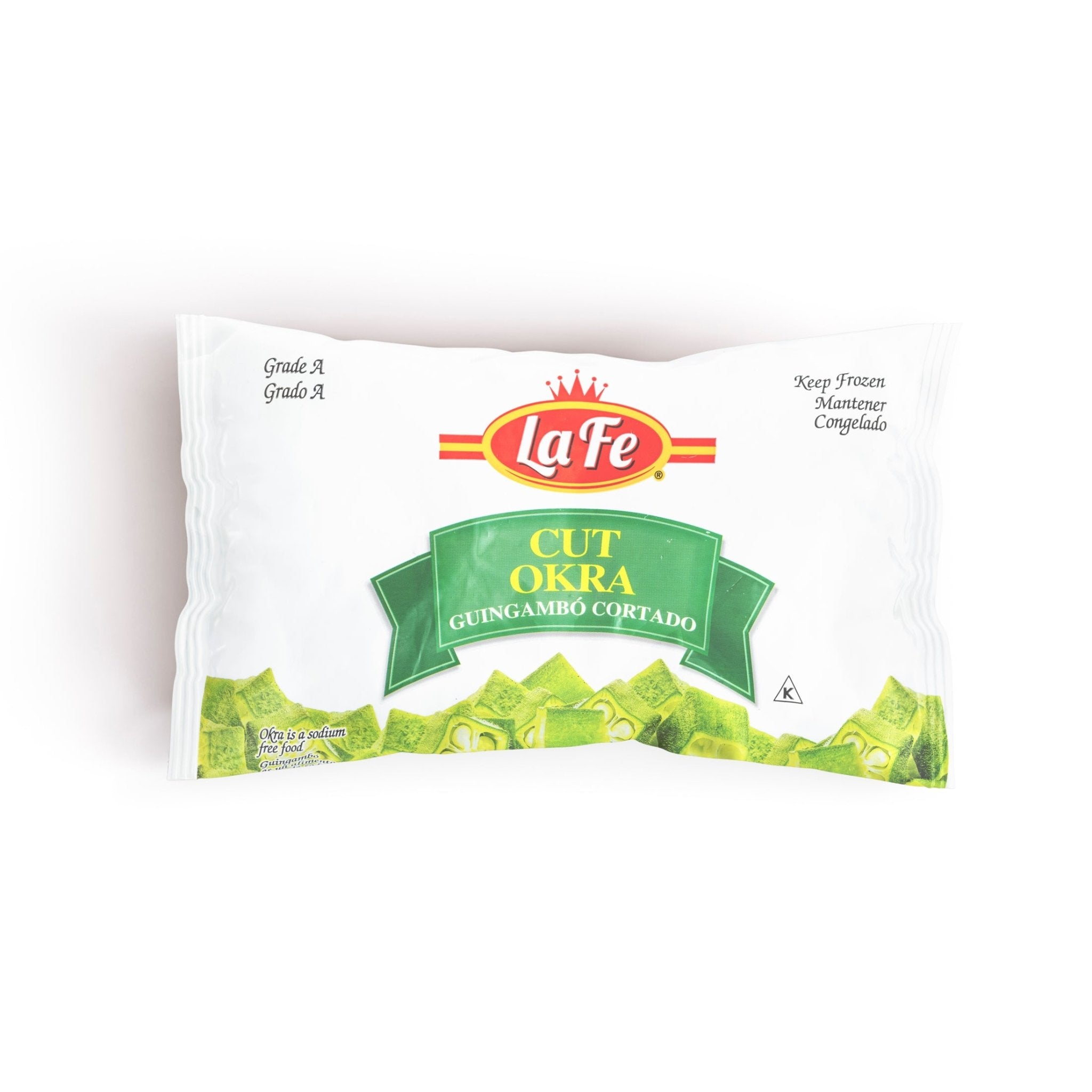 LAFE VEG-1 CUT OKRA 12/16 OZ package, perfect for those seeking authentic Latin flavors and quality frozen foods.