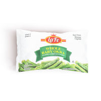 La Fe Whole Baby Okra package, a quality frozen Latin food, perfect for authentic recipes and rich in nutrients.
