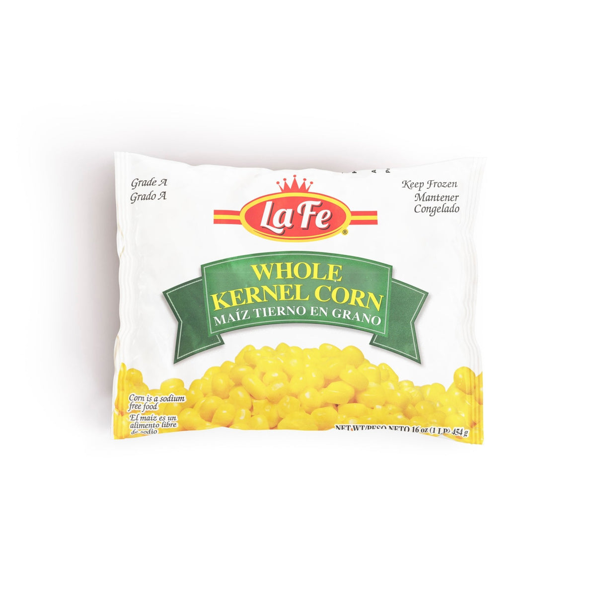 La Fe Whole Kernel Corn package, a quality Latin food option for delicious meals and fresh flavors.