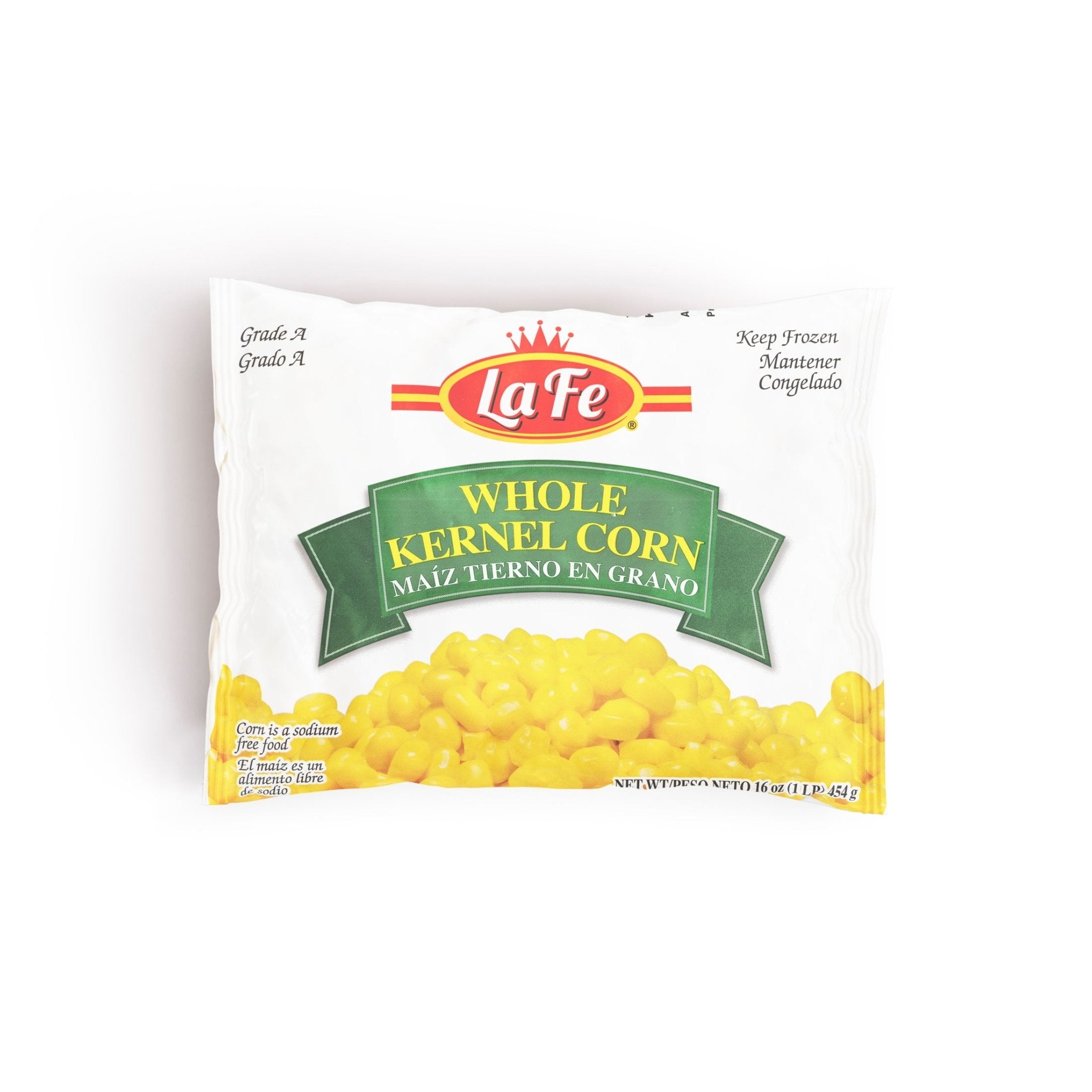 La Fe Whole Kernel Corn package, a quality Latin food option for delicious meals and fresh flavors.
