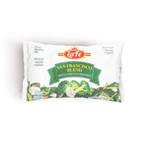 La Fe San Francisco Blend frozen vegetables, a perfect mix of quality Latin flavors for authentic culinary experiences.