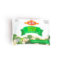 LAFE VEG BLEND WINTER 16 oz bag featuring fresh frozen vegetables, ideal for authentic winter meals and Latin cuisine.