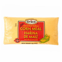 Grace Fine Cornmeal 4 lb package for authentic Latin and Hispanic cooking, ideal for delicious comidas latinas.