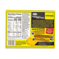 Nutrition facts label for Grace Patty Vegetable, a delicious vegan Latin food option, perfect for quality meals.