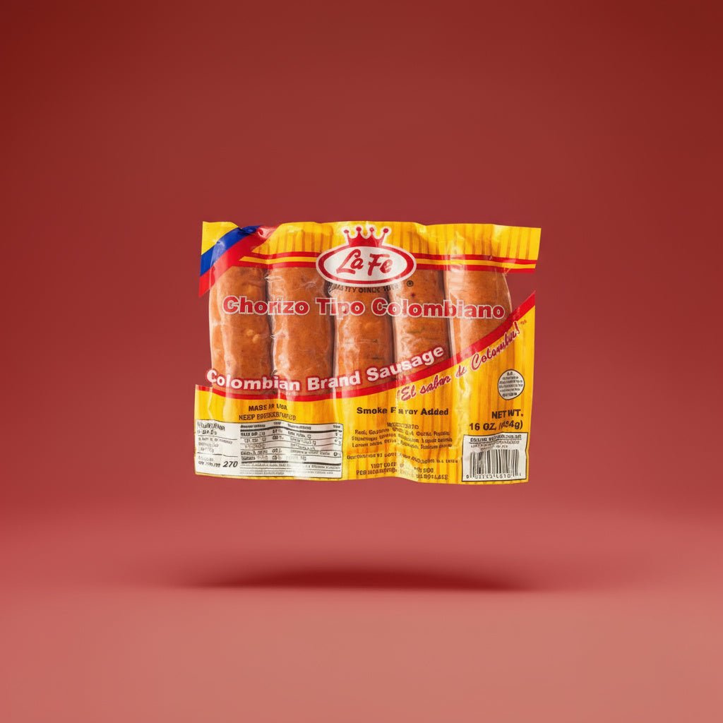 LA FE CHORIZO TIPO COLOMBIANO 12/1 LB - La Fe Foods