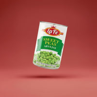 LA FE VEG CAN SWEET PEAS 24/15 OZ - La Fe Foods