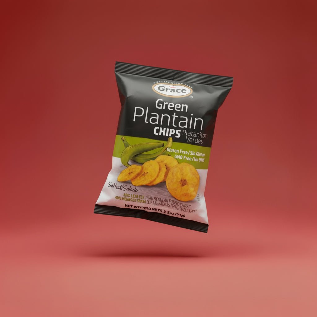 GRACE GREEN PLANTAIN CHIPS 24X71G - La Fe Foods
