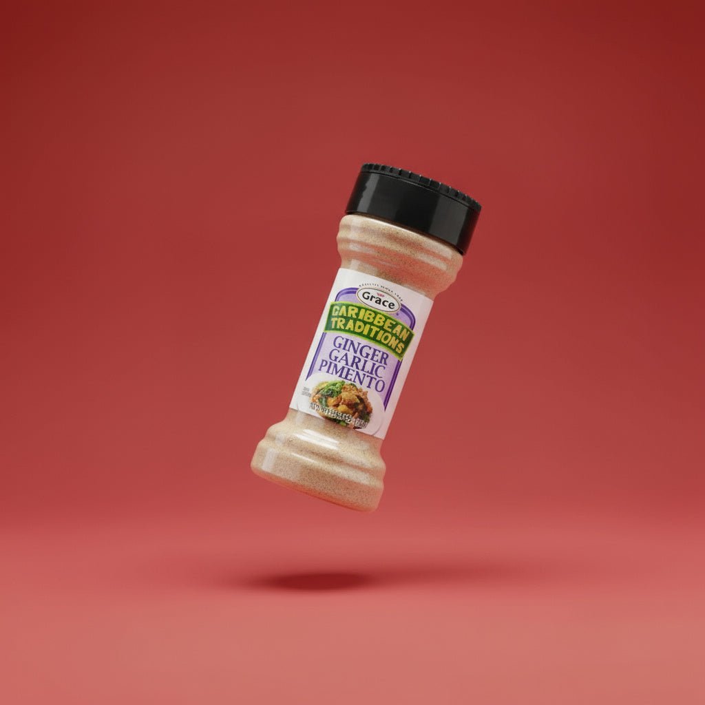 CARIB TRAD GINGER GARLIC PIMEN 12X3.49oz - La Fe Foods