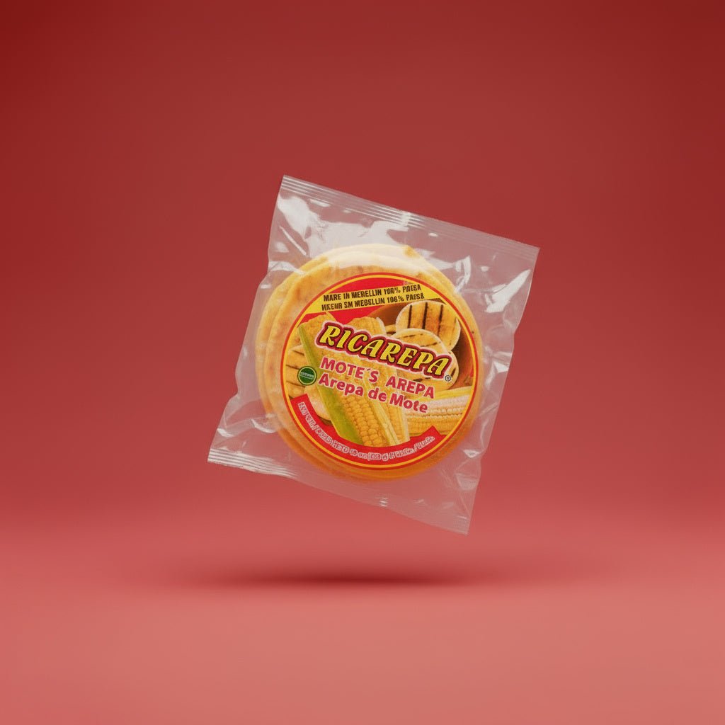 RICAREPA 12/19 OZ AREPA DE MOTE - La Fe Foods