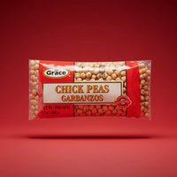 GRACE DRY CHICK PEAS (GARBANZO) 24X12 OZ - La Fe Foods