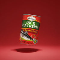 GR. JACK MACKEREL - TOM/SAUCE 24x15oz - La Fe Foods